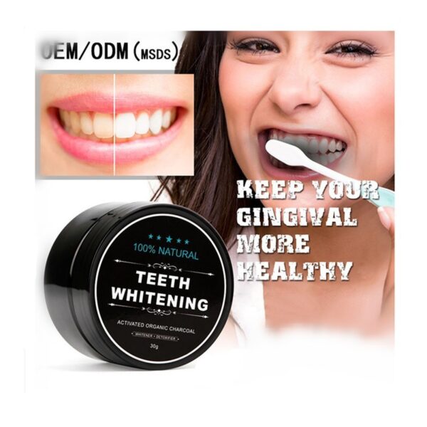 charcoal teeth whitening powder activated oral hygiene