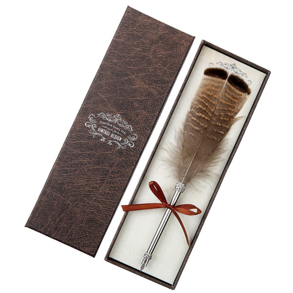 European Retro Feather Pen Gift Box - Image 2