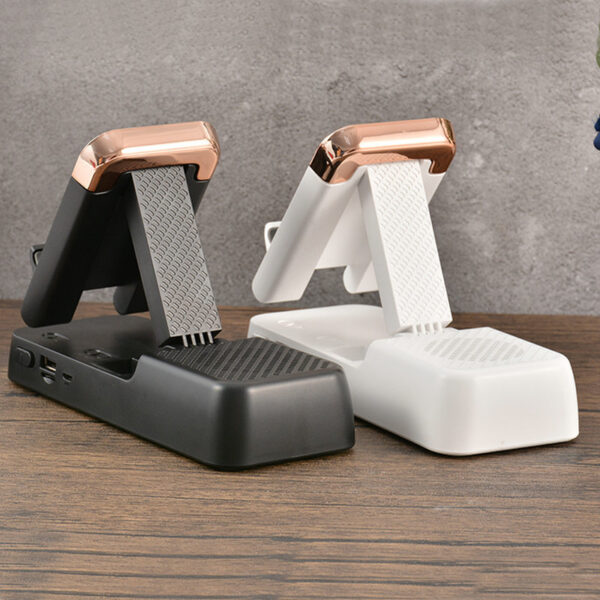 Adjustable, Durable Phone Holder With Bluetooth Speaker and USB - Image 4