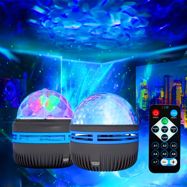 Remote Control Water Ripple Starry Sky Airdrop Small Night Lamp - Image 5