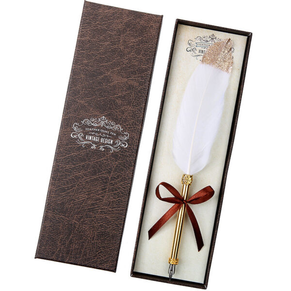 European Retro Feather Pen Gift Box - Image 6