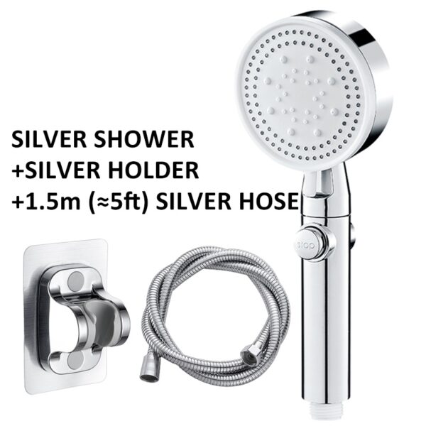 Shower Bath Shower Head Pressurized Large Water Output - Image 5