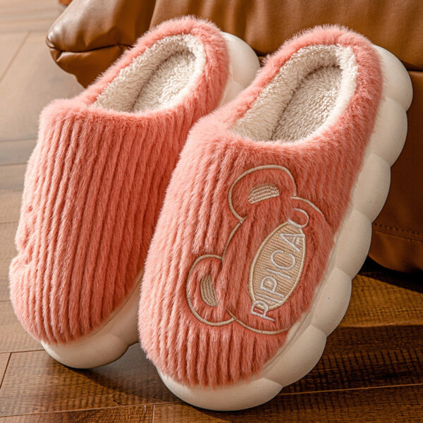 Cute Bear Home Slippers With Thick Bottom Non-slip for Winter and Bedroom - Image 7