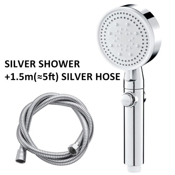 Shower Bath Shower Head Pressurized Large Water Output - Image 4