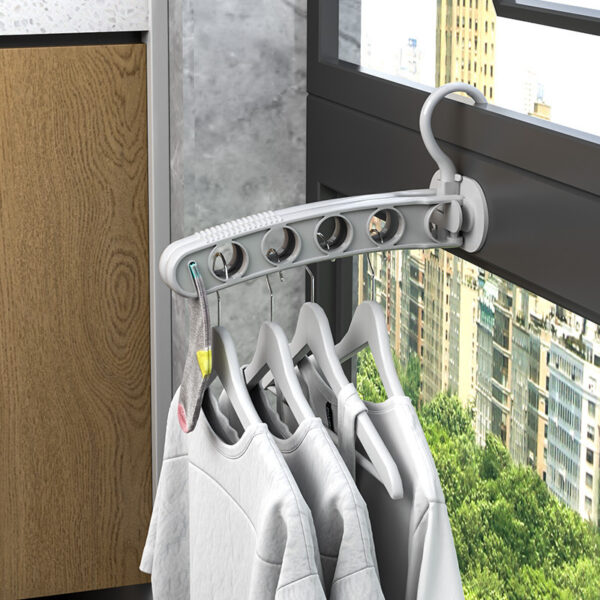 Multifunctional Folding Travel Hanger Storage Rack - Image 4