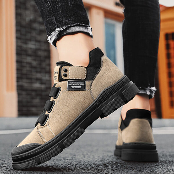 Sneakers Men Sports Shoes Elastic Band Flats Shoes - Image 6