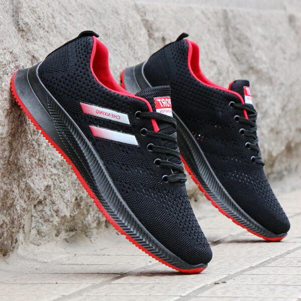 Breathable Mesh Shoes Casual Sports Shoes Deodorant Tide Shoes Non-Slip Running Shoes Work Shoes Men - Image 3