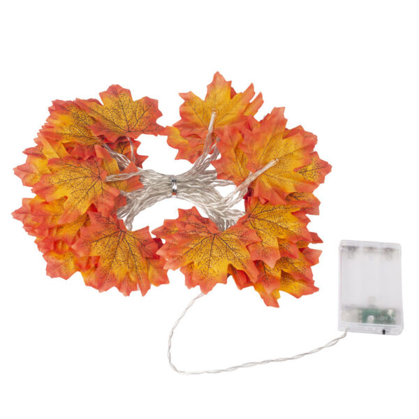 Lights Halloween Decorative String Lights LED Maple Leaf - Image 3