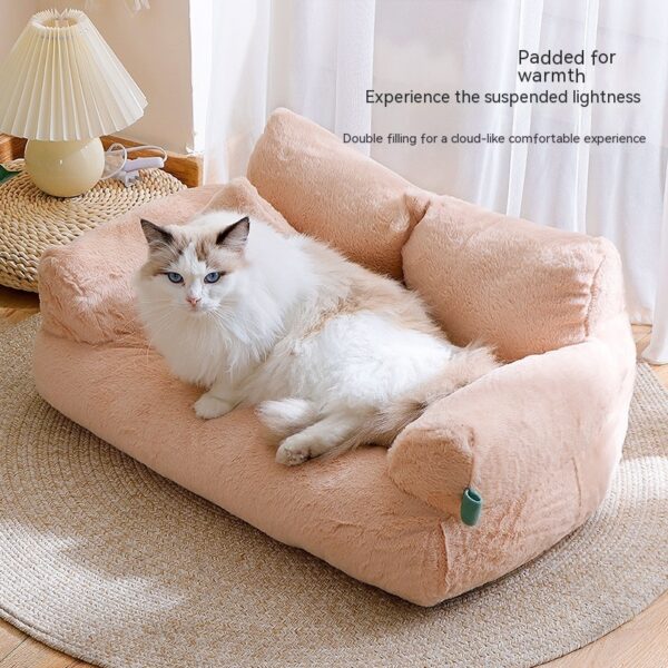 Flannel Warm Large Cat Sofa Universal Pet Kennel - Image 7