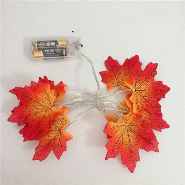 Lights Halloween Decorative String Lights LED Maple Leaf - Image 5