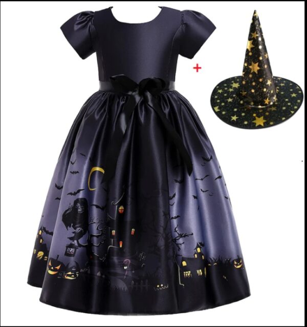 Halloween Princess Dress Halloween Printed Mesh - Image 2