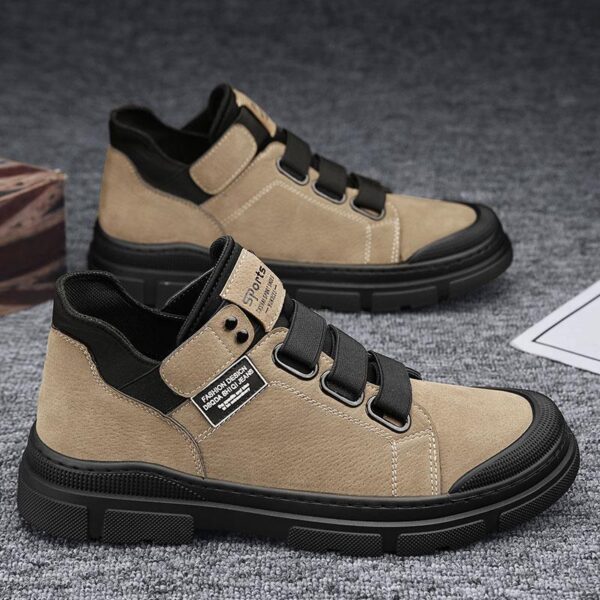 Sneakers Men Sports Shoes Elastic Band Flats Shoes - Image 2